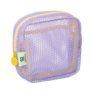 กระเป๋าเครื่องสำอาง วัสดุตาข่ายในช่องเปิดขนาดใหญ่แสงและความจุขนาด