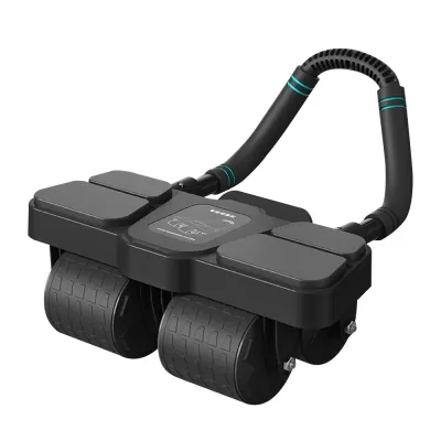 NEXASHOP Automatic Rebound Abdominal Wheel 4 Wheels Slider Rail Workout Wheel Upgrades To Start Fast Exercise Roller Home Gym