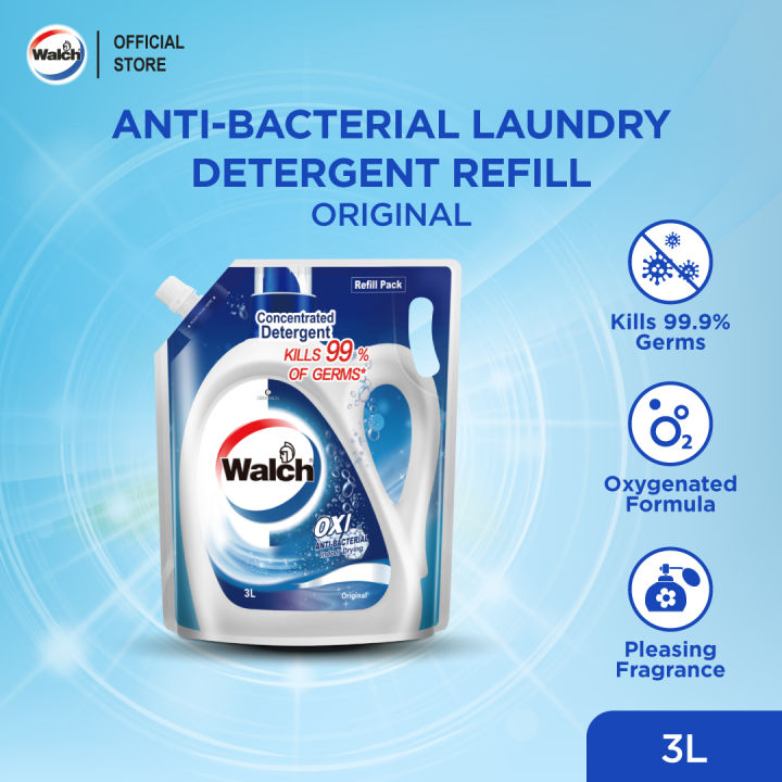 Walch Antibacteria Laundry Detergent Original 3L Refill | Lazada