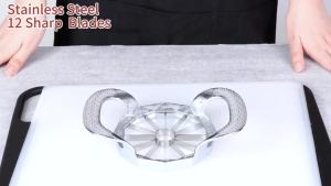 Fruit Cutter 12-Blade Extra Large CorerEasy to Use Time-Saving Heavy Duty Stainless Steel Slicer And Divider2026