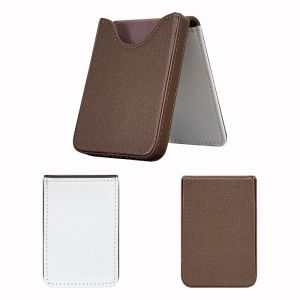 GONUUWGL Tự làm Giá đỡ thẻ tên trống Thiết kế thanh lịch Da PU Hộp đựng danh thiếp từ tính Thời trang Nhẹ Hộp đựng thẻ nhuộm nhiệt Quà tặng cho nam giới