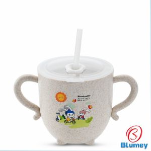 Blumey แก้วหัดดูด กันกระแทก มีฝา ขนาด 280ml Kids Utensils