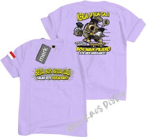 Akd Kaos Atasan Dtf Kerja Sesuai Gaji Jangan  Samapi Boss Naik Pajero Kita Naik Ambulance Kaos Pria & Wanita Kaos Murah Kaos Distro Bandung Kaos Katun Distro Hitam Putih