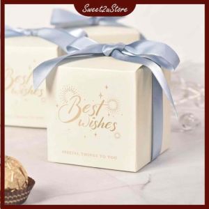 【🇲🇾READY STOCK | 现货】 Doorgift Wedding Candy Box With Ribbons Chocolate Giftbox Souvenir Gift Celebrate Party Goodie Gifts Kotak Cantik Untuk Kahwin Hadiah Gula Gula Kotak Doorgift