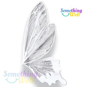 กระดาษห่อช่อดอกไม้รูปผีเสื้อ (12 ชิ้น/3 ตัว) ปีกผีเสื้อคริสตัลสำหรับห่อดอกไม้ ขนาด50×56 cm