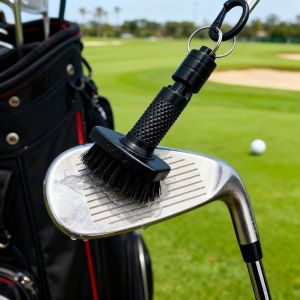 K10SEQ Hiệu quả Bàn chải vệ sinh gậy golf Đa chức năng Lông bàn chải nylon siêu bền Cọ vệ sinh gậy golf mini Công suất lớn Giặt khô Dụng cụ câu lạc bộ golf dành cho các môn thể thao golf ngoài trời