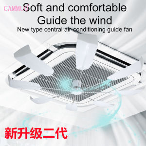 Cammuo New Upgrade Air Conditioning Wind Deflector Anti Direct Bubbles Windscreen Blowing Screen for Bedroom Office Hot and Cold Air Cassette Type Air Conditioner Ceiling Suspended Central Deflector Air Conditioner air vent deflector