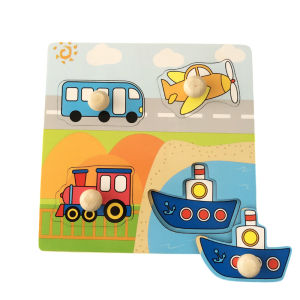 Childrens Puzzle Grasp Board Jigsaw Puzzle Wooden Educational Puzzle Birthday Gift Wooden Toy Montessori Early Toys