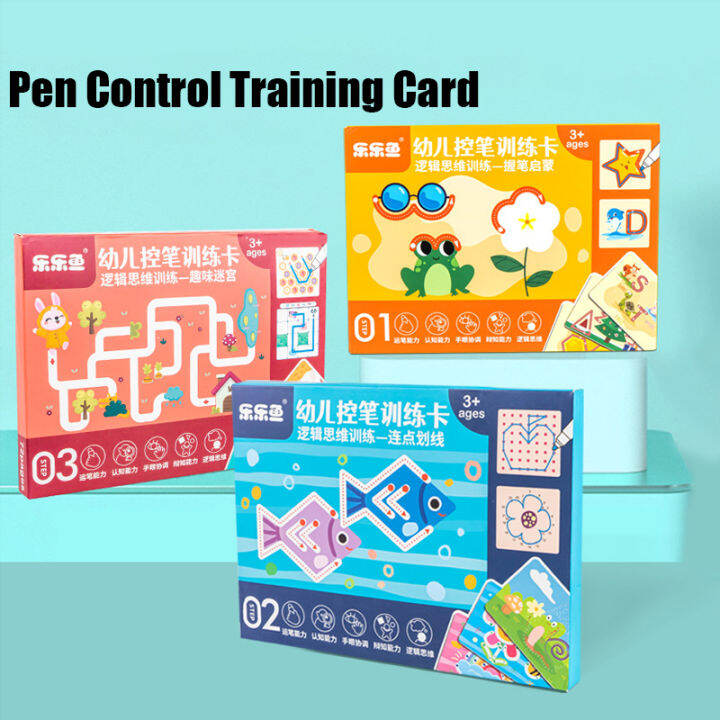 MamaKiddo Pen Control Training Cards Set Writable Erasable Early