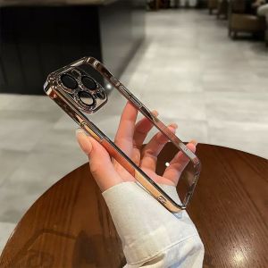 Ốp lưng iphone PC cứng trong suốt chống ố cho 14 13 Pro MAX 14 Plus 12 Pro MAX ốp iphone màu tím chống sốc MVStore