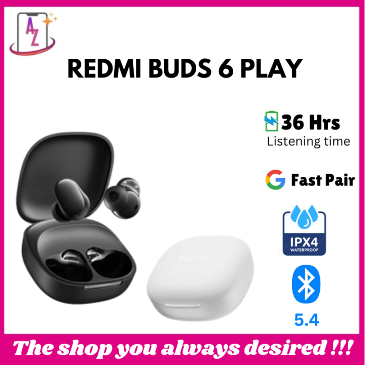 [SG] Redmi Buds 6 Play | Up to 36-Hour Battery Life |10mm Dynamic ...