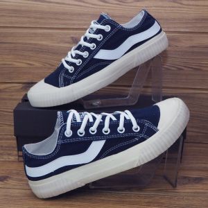 SEPATU SNEAKERS PRIA CLASSIC LOW PENDEK BIRU NAVY