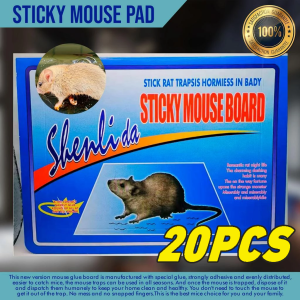 【Super Strong】20Pcs Mouse Sticky Mice Rodent Glue Board Bait Trap Super Stick Mouse Rat Glue Traps Book Large Mouse rat Sticky Big Size Mice Rodent Glue Board Bait Trapmouse Board Mouse Glue Trap