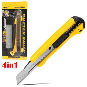xinixin 4in1 Sharp utility knife comes with three retractable self-locking blades
