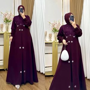 Amira Dress Ceruty Mix Brukat Apk Payet Dress Wanita Kondangan Terbaru 2025 Kekinian Murah Trendy
