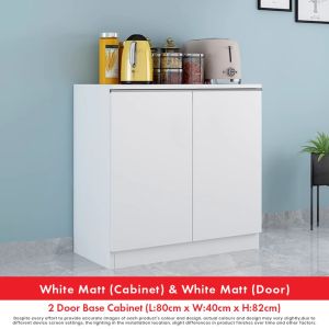 ⚡️LIKE BUG⚡️6 Drawers High Gloss Kitchen Cabinet with Waterproof Surface | Kitchen Cabinets | Base Unit Kitchen Storage | Almari Dapur | Black White Kitchen Cabinet