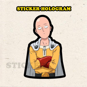 Stiker Hologram Saitama ukuran 8 cm