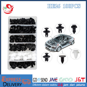 100pcs Auto Fastener Clip Car Retainer Clips Kit Auto Fastener Rivet Clips