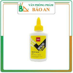 Keo sữa Deli 80ml - 39446 thường được dùng dán gỗ giấy bìa carton simili dán giấy dán tường làm đồ handmade.