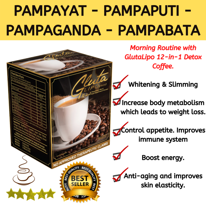 SHOO GlutaLipo Coffee Slimming and Whitening Gluta Lipo Detox Loss