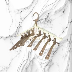 Uniglobal 9in1 Folding Easy To Carry Hanger Rotating Hook Space Saver Dryer Hanger