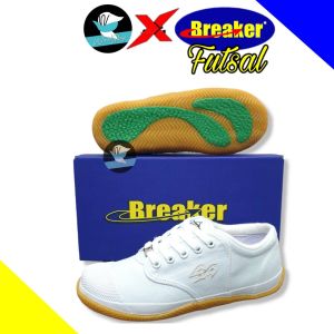 Breaker รองเท้าผ้าใบ รองเท้าเบรกเกอร์ พื้นฟุตซอล(สีเหลือง) รองเท้านักเรียน รองเท้าผ้าใบเบรกเกอร์