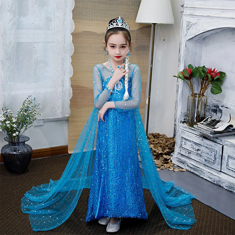 Elsa Dress Frozen Custume For Kids Sale Cosplay Costumes 3 To 12 Years Old Kids Christmas Present Lazada PH