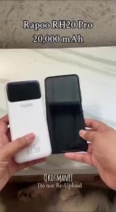 Rapoo RH20pro 20000mAh 22.5W with Built in Cable Digital Display Fast Charging