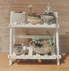 Indoor & Outdoor Wood Gardening Shelf/Multi Layer Flower Pot Rack/Succulent Rack/Wooden Rack/Rak Bunga Kayu/Wood Garden Rack/Wood Storage Shelf Garden Shelf