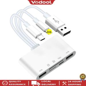 [Vodool Official Tool] 5-In-3 Memory Card Reader No APP Requires USB OTG Adapter Flash Drive OTG Adapters For iPhone PC Accessories