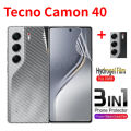 Tecno Camon 40 Tecno Camon40 4G 5G 2025คลุมทั้งหมดด้านหน้าด้านหลังฟิล์มป้องกันกล้องมองหลัง. 