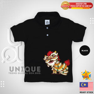 Chinese New Year Kids Polo Premium Cotton Boy/Girl Unique Os CNY2
