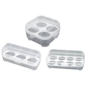 Camping Accessory Clear Eggs Holder With Portable Space Saving Organizers for Picnics