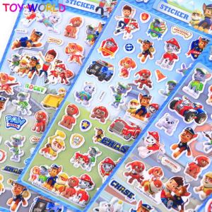 paw patrol sticker Cartoon Animal Children Sticker Label Thank You Cute Toy Game Sticker DIY Diary Album Stick Label School Stationery