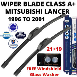 AutoFlux Wiper Blade Class A+ Mitsubishi Lancer 1996 To 2001 | FREE Windshield Glass Washer | 21+19