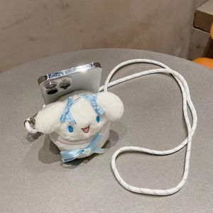 【JIOJIO Store】￼พร้อมส่ง！Fashionกระเป๋าสะพายข้างใส่หูฟัง กระเป๋าห้อยโทรศัพท์ได้ทุกๆรุ่น ตั้งมือถือได้ น่ารักตุ๊กตาการ์ตูน สายสะพายปรับได้