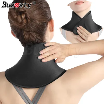 Buzesty Neck Ice Pack Wrap Support for Pain Relief Soft Cooling Pad for Cervical and Shoulder Flexible Gel Ice Pack for Surgery Injuries Swelling Stiffness Office Pressure Muscle Tension