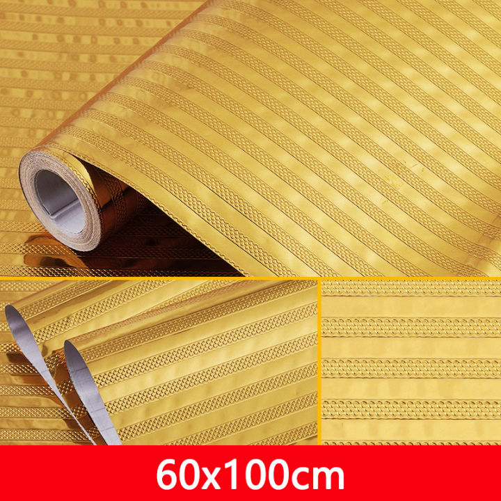 Aluminum Foil Sticker Self Stick Waterproof Oilproof Kitchen Wall