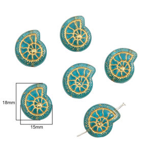 Phong cách nhã nhặn nhựa acrylic màu ngọc lục bảo Baroque phong cách hạt charm hạt hoa trái tim hạt cho vòng cổ vòng tay làm đồ trang sức tự làm