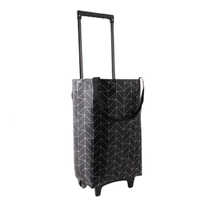 Sturdy Grocery Trolley Bag Large Capacity Foldable Canvas Shopping Cart Bag For Supermarket And Farmers Market Trip