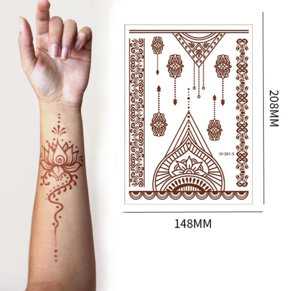 REJASKI Butterfly Lace Sticker Floral Design For Womens Mehndi & Tattoo  Feathers 230606 From Keng04, $7.44 | DHgate.Com