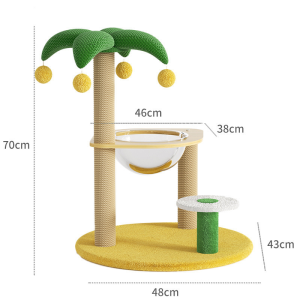 Cat Climbing Frame with Ball Cat Climbing Tree Cat Climbing Toy Transparent Space Capsule Pet Supply