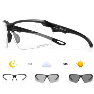 SCVCN Photochromic Cycling Glasses Outdoor Sports Bicycle Glasses Men MTB Cycling Sunglasses UV400 Road Bike Sunglasses