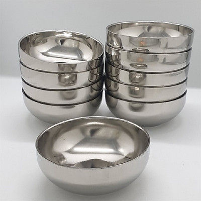 Chén, Bát, Tô inox trơn 2 lớp cách nhiệt chống nóng đủ các size | Lazada.vn