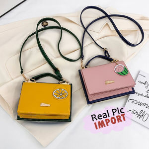 [Real Pic Import] Nino Tas Selempang Wanita Import Dengan Aksen Lemon Dan Semangka