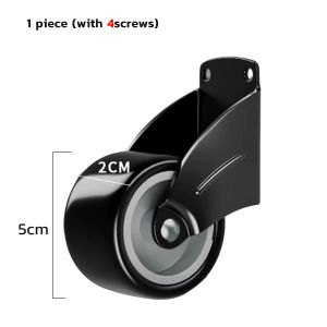 M.G.【Ready in Stock】 1Pc Metal Pulley Door Casters Multifunctional Door Support Bottom Wheel Table Leg Roller Hardware