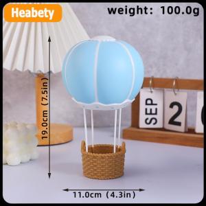 【2-3 days delivery】 Blue Pink Hot Air Balloon Cake Topper Gender Reveal Party Cake Decoration Kids Boy Girls Birthday Party Supplies Baby Shower