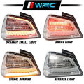 Proton Waja 2000 - Onwards Dragon Scale Dynamic Tail Lamp With Signal Running ( Albino White ). 