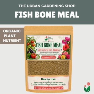 Fish Bone Meal All-Natural Soil Additive – Natural Phosphorus and Calcium for Flowering Fruiting Strong Roots Potted Plants and Home Gardening Slow-Release Plant Nutrition