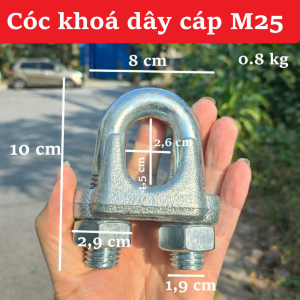 Cóc kẹp dây cáp M25 – Khóa cáp chắc chắn phụ kiện cố định tiện dụng